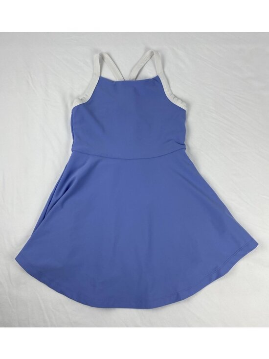 Old Navy Other - Old Navy Active Powersoft Tank Dress Built in Shorts Girls Size M 8 Blue/White